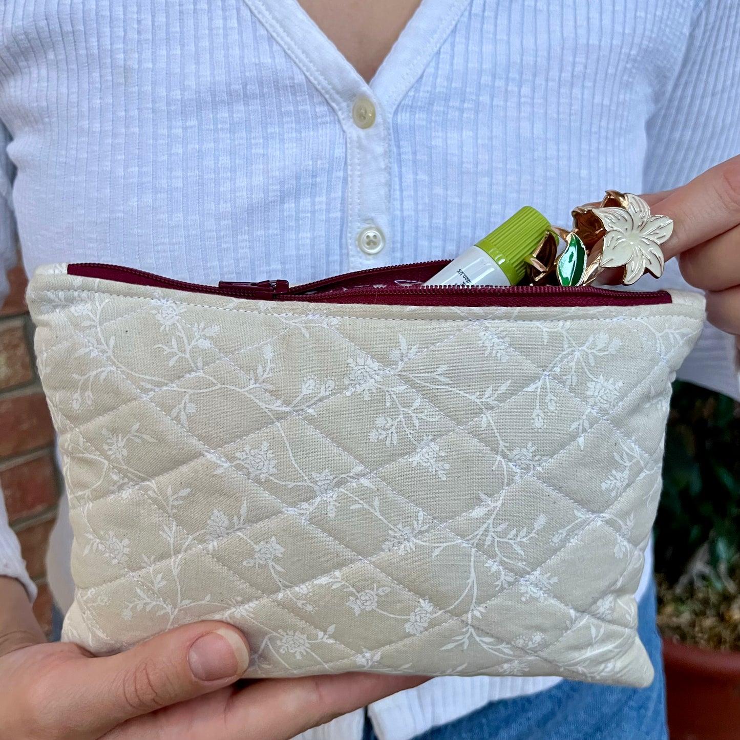 Quilted Catch All-Pouch